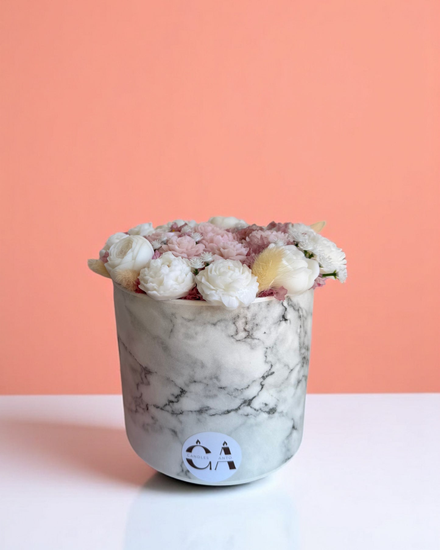 Boquet con vaso in ceramica